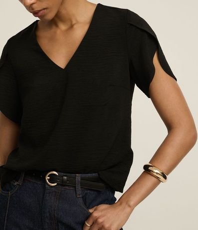 Blusa con Manga Tulipán y Efecto Airflow 3