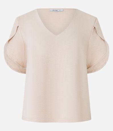 Blusa con Manga Tulipán y Efecto Airflow 7