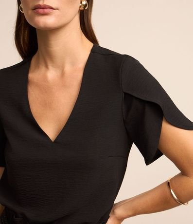 Blusa con Manga Tulipán y Efecto Airflow 1