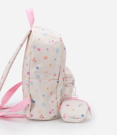 Mochila Infantil con Carterita y Estampado de Flores - Talle U 2