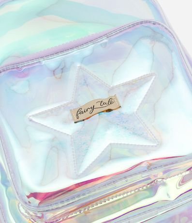 Mochila Infantil Holográfica con Estrella Brillante - Talle U 3
