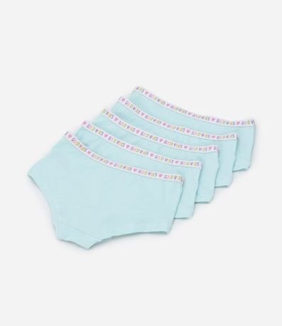 Kit 05 Bombachas Boxer Infantiles con Cintura Elástica - Talle 5 a 14 años 3