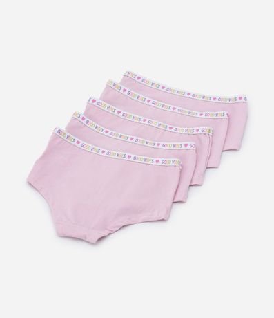 Kit 05 Bombachas Boxer Infantiles con Cintura Elástica - Talle 5 a 14 años 2