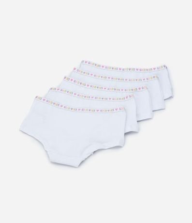 Kit 05 Bombachas Boxer Infantiles con Cintura Elástica - Talle 5 a 14 años 2