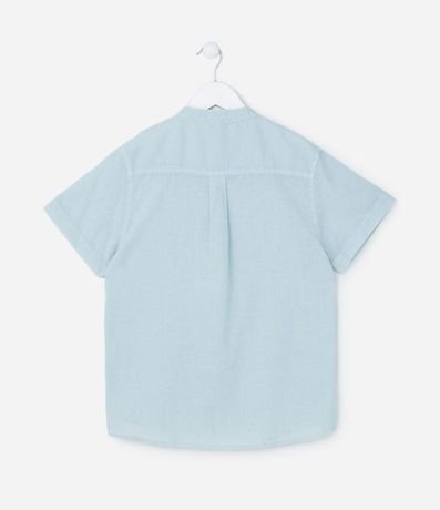 Camisa Infantil en Algodón y Lino con Pequeño Bolsillo - Talle 5 a 14 años 2