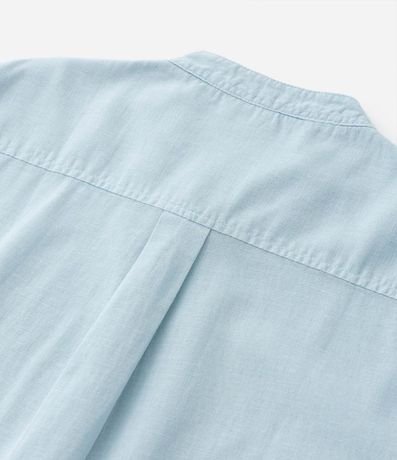 Camisa Infantil en Algodón y Lino con Pequeño Bolsillo - Talle 5 a 14 años 4