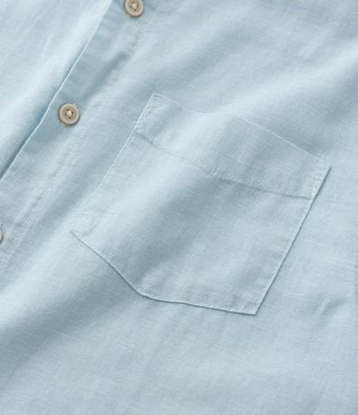 Camisa Infantil en Algodón y Lino con Pequeño Bolsillo - Talle 5 a 14 años 5