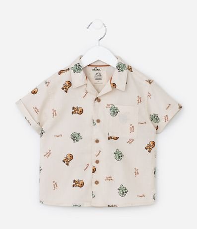 Camisa Infantil con Estampa Jurassic World - Talle 2 a 5 años