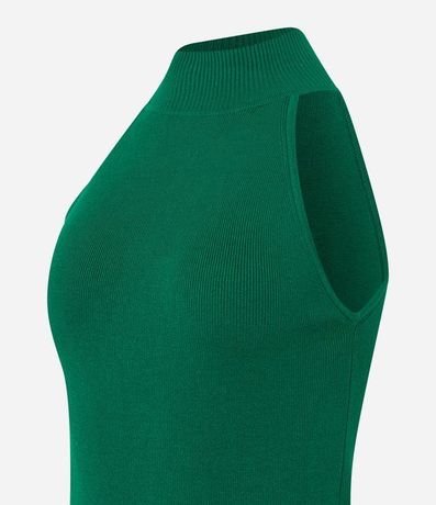 Blusa Básica en Viscosa Acanalada con Cuello Halter 6