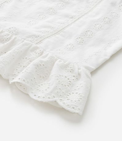 Blusa Infantil en Tricolina con Asa de Broderie - Talle 5 a 14 años 6