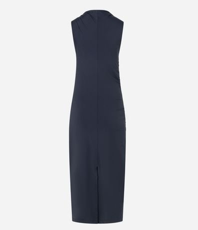 Vestido Tubo Midi en Poliamida con Detalles Drapeados 7
