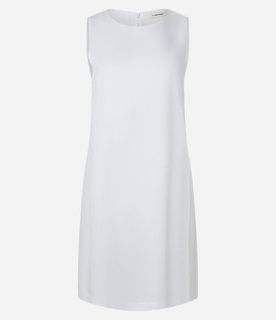 Vestido en Viscolino con Bretel Ancho y Cierre en la Espalda 4