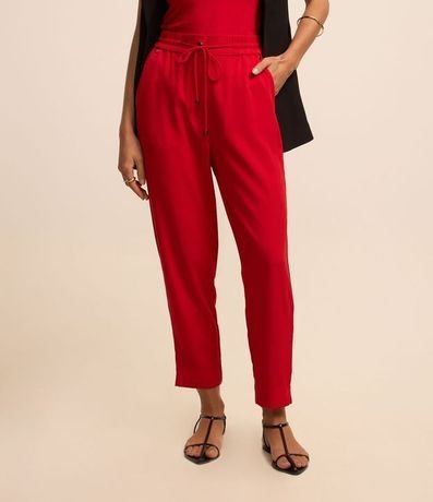 Pantalón Fluido con Cintura Elástica y Lazo 3