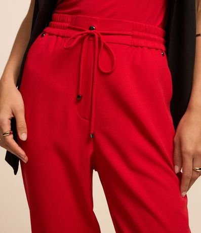 Pantalón Fluido con Cintura Elástica y Lazo 4