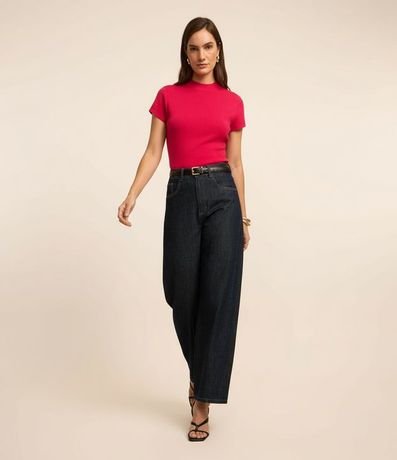 Blusa de Punto con Cuello Alto 4