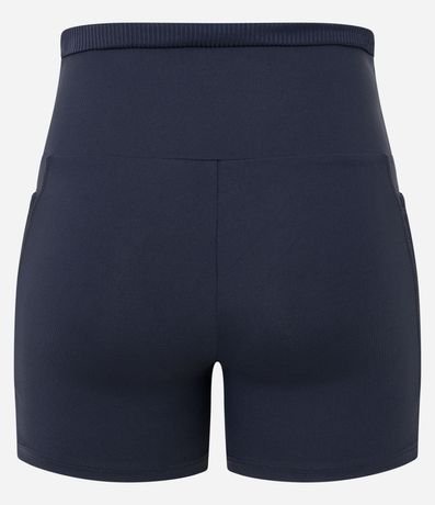 Bermuda Deportiva en Poliamida con Cintura Plegada con Textura 6