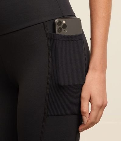 Pantalón Legging Deportivo en Poliamida con Cintura Texturizado 5