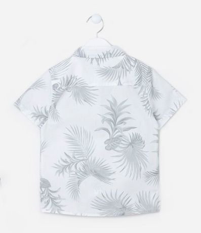 Camisa Infantil en Tricolina con Estampa Follaje - Talle 5 a 14 años 2
