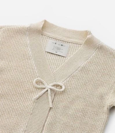 Cardigan Infantil en Punto con Moña - Talle 1 a 5 años 6