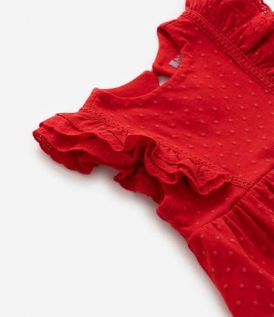 Vestido Infantil con Volados y Textura - Talle 0 a 18 meses 5