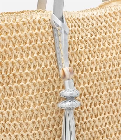 Bolso de Playa con Correa en PU y Detalle de Borla 6