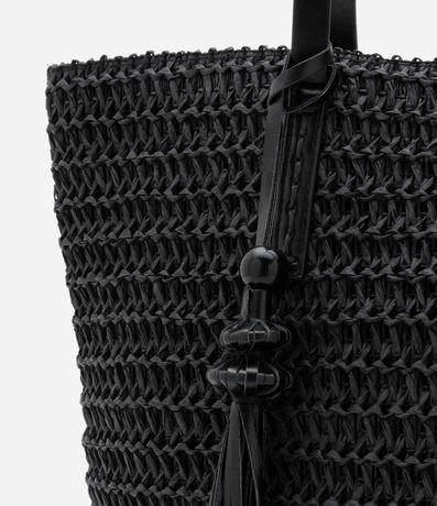 Bolso de Playa con Correa en PU y Detalle de Borla 6