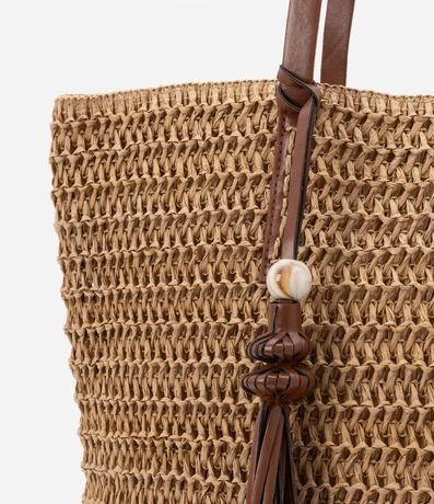Bolso de Playa con Correa en PU y Detalle de Borla 6