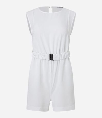 Enterito con Manga Corta y Cinturón Elástico 5