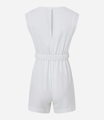 Enterito con Manga Corta y Cinturón Elástico 7