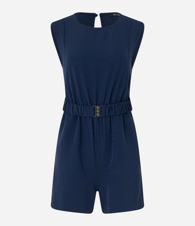 Enterito con Manga Corta y Cinturón Elástico 5