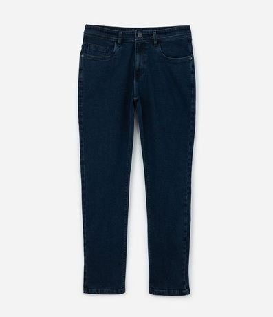 Pantalón Slim Básico en Jeans con Trabillas en la Cintura 6