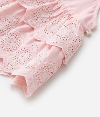 Conjunto Infantil con Volado y Bordado - Talle 0 a 18 meses 4
