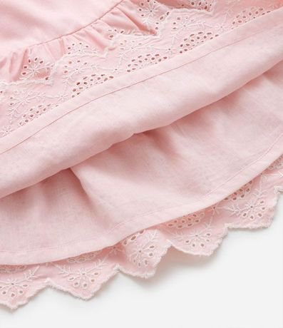 Conjunto Infantil con Volado y Bordado - Talle 0 a 18 meses 5
