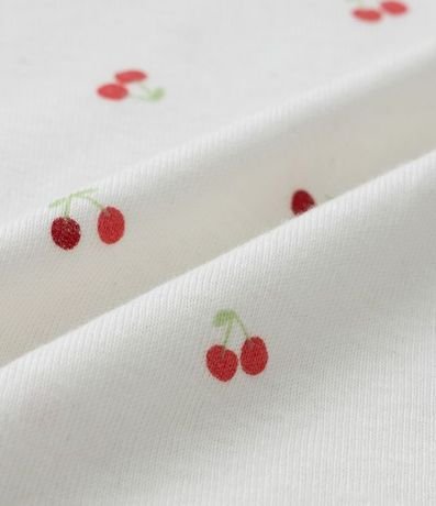 Body Infantil en Rib con Estampa de Cerezas - Talle 0 a 18 meses 3