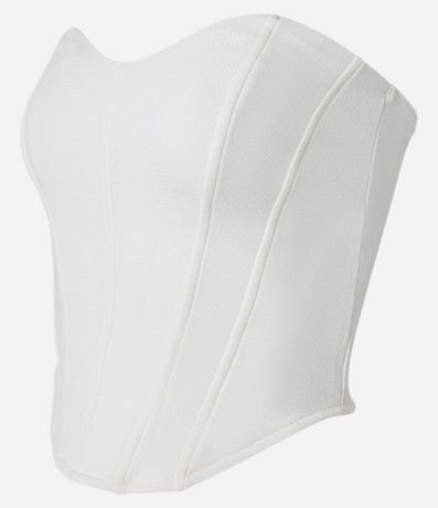 Blusa Corset en Crepé sin Breteles 5