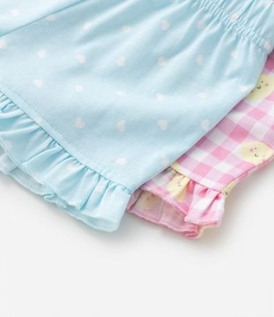 Kit 02 Shorts Infantiles con Volados - Talle 0 a 18 meses 8