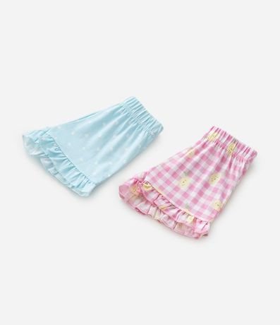 Kit 02 Shorts Infantiles con Volados - Talle 0 a 18 meses 4