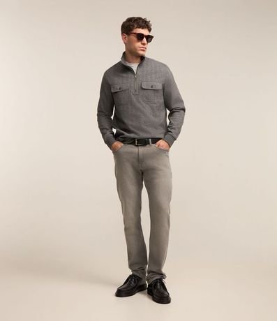 Pantalón Slim en Jeans con Deshilachados 3