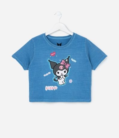 Remera Comfort Infantil en Algodón Estampa Kuromi - Talle 5 a 14 años