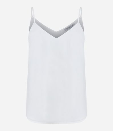 Blusa en Crepé con Breteles Finos y Escote V 2