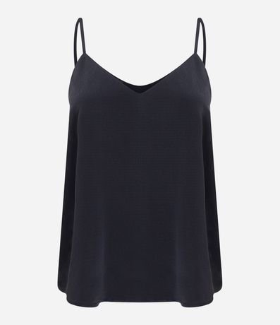 Blusa en Crepé con Breteles Finos y Escote V 4