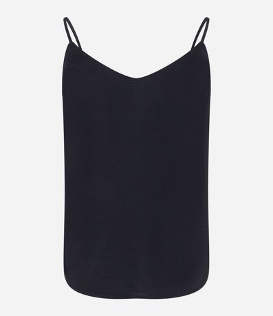 Blusa en Crepé con Breteles Finos y Escote V 5