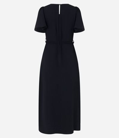 Vestido Evasê Midi con Efecto Airflow y Lazo 8