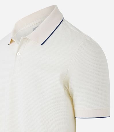 Polo en Algodón con Textura Waffle 7