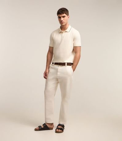 Polo en Algodón con Textura Waffle 2