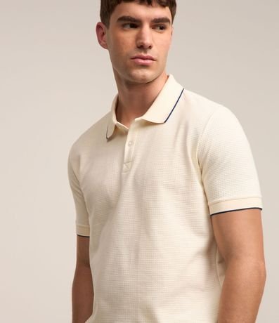 Polo en Algodón con Textura Waffle 3