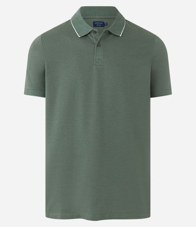 Polo en Algodón con Textura Waffle 6