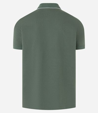 Polo en Algodón con Textura Waffle 8