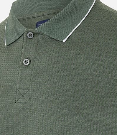 Polo en Algodón con Textura Waffle 9