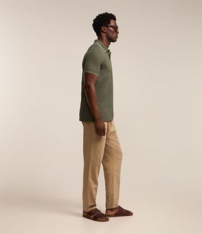 Polo en Algodón con Textura Waffle 4